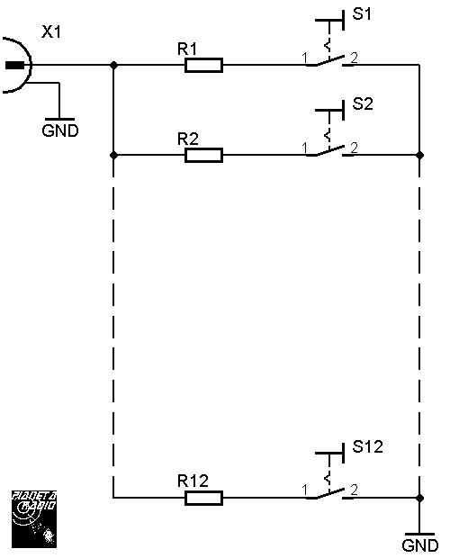 Yaesu tastiera controllo remoto - schematic