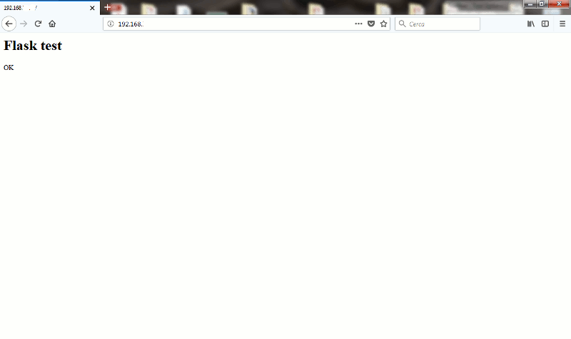 Flask test web
