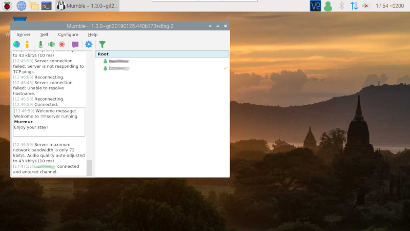 Mumble Client Raspbian
