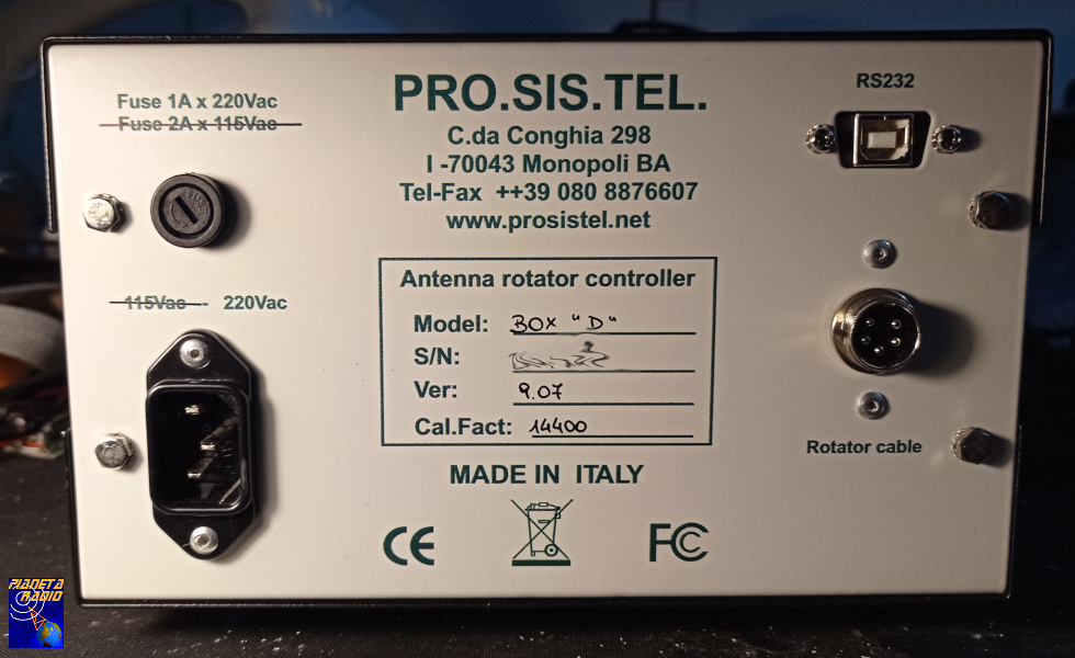 Prosistel control box - interfaccia USB