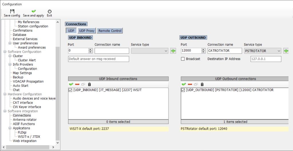 Log4OM - Connections Setup